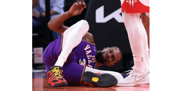 The Suns led et frygteligt nederlag, og Durant blev skadet